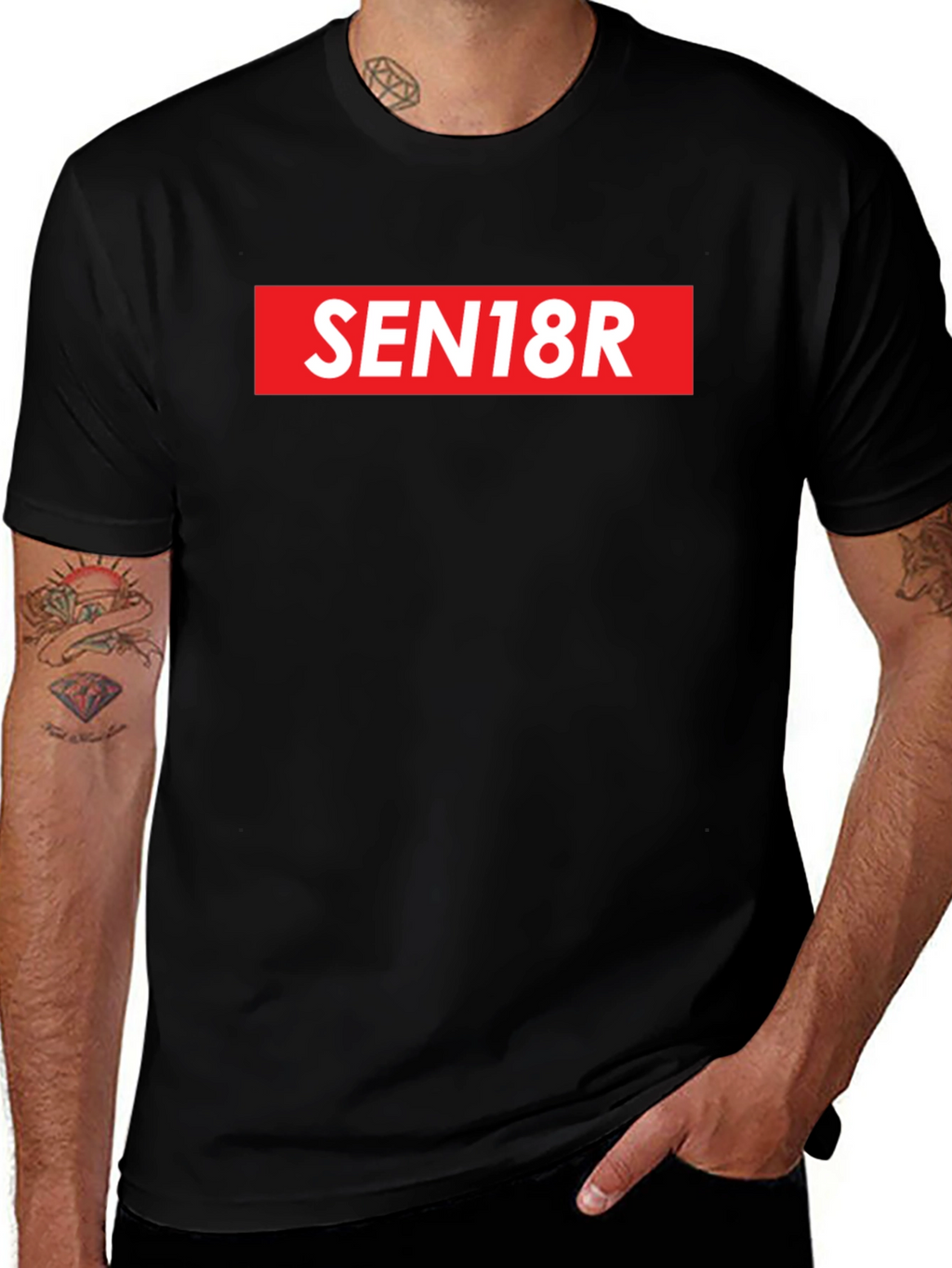 SEN18R Graphic Tee - Bold Statement T-Shirt