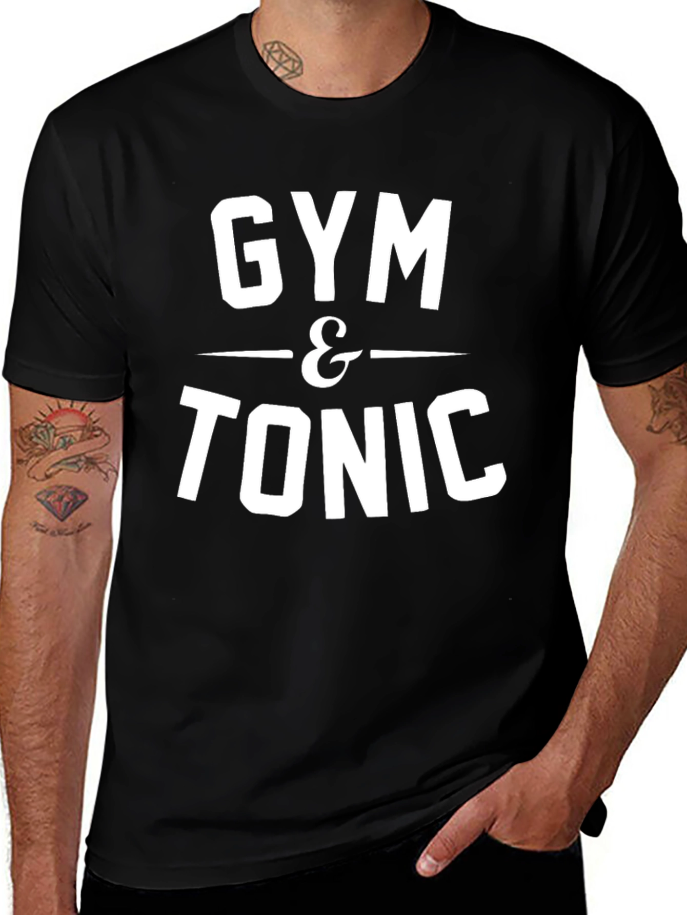 Gym & Tonic Graphic Tee - Black Short Sleeve