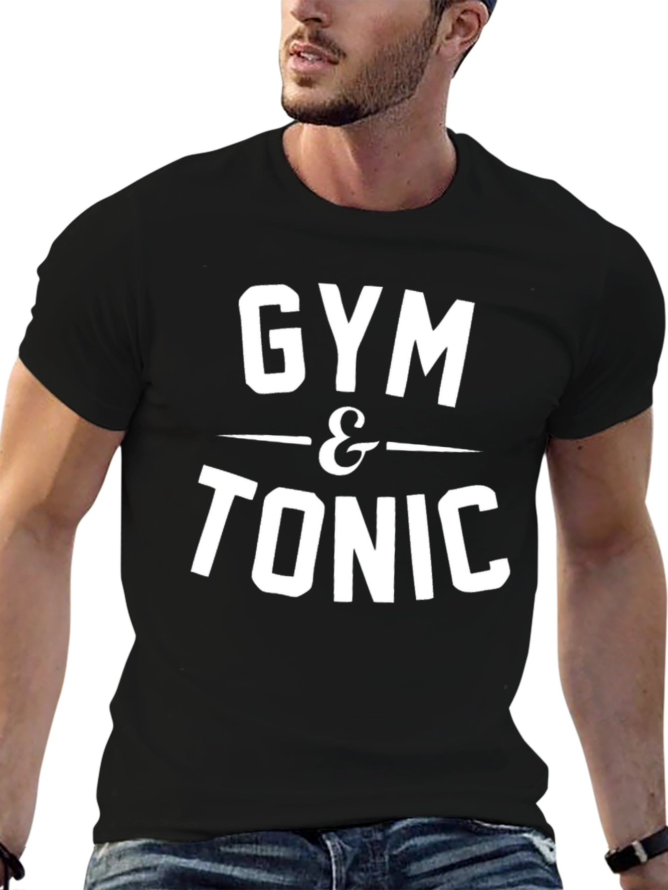 Gym & Tonic Graphic Tee - Black Short Sleeve