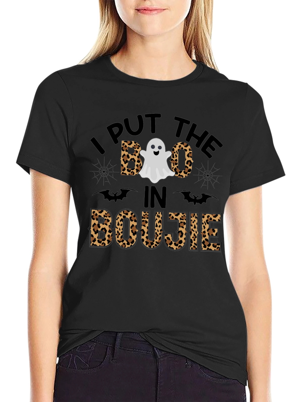 Boo in Boujie Leopard Halloween T-Shirt