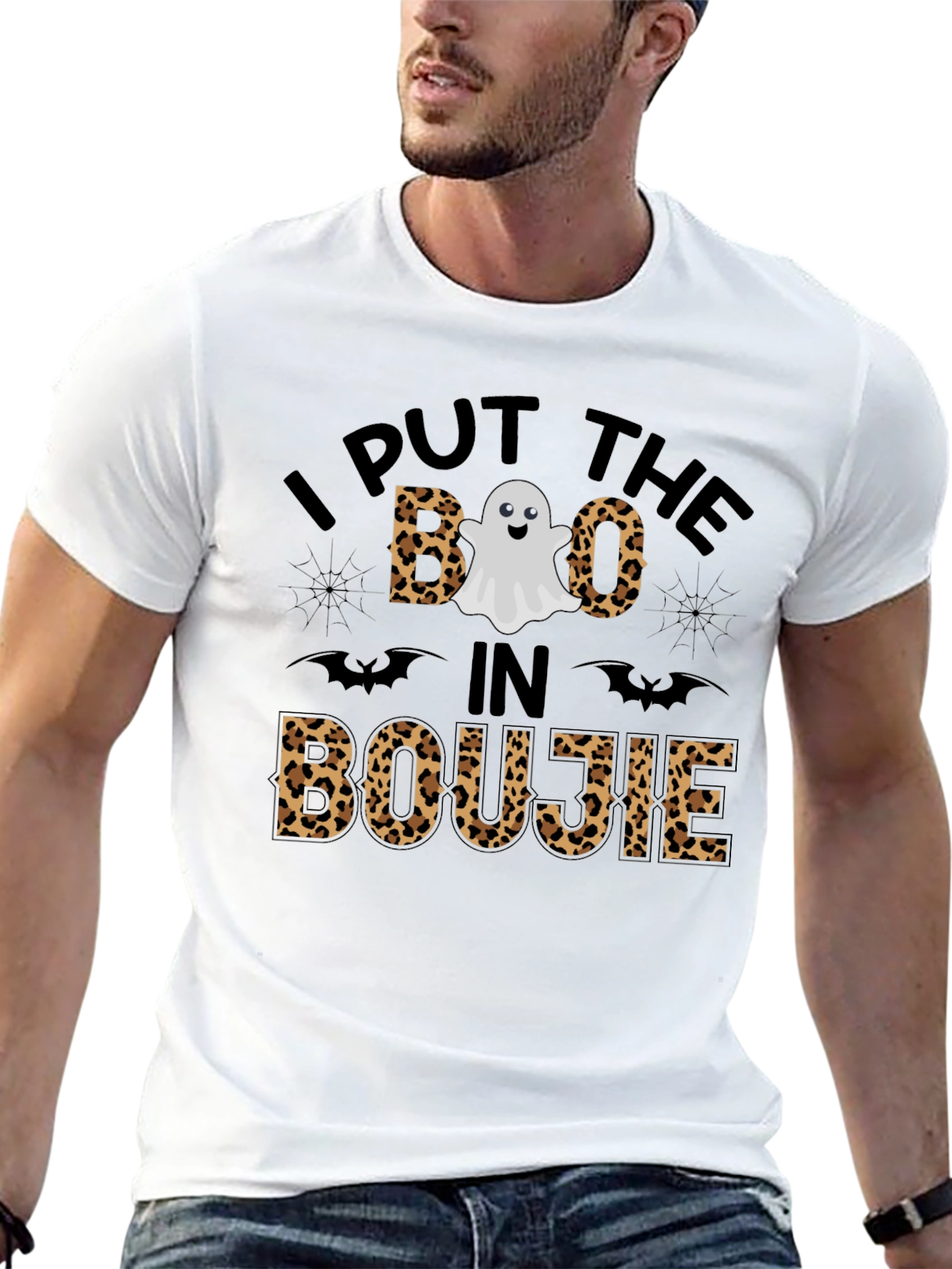 Boo in Boujie Leopard Halloween T-Shirt