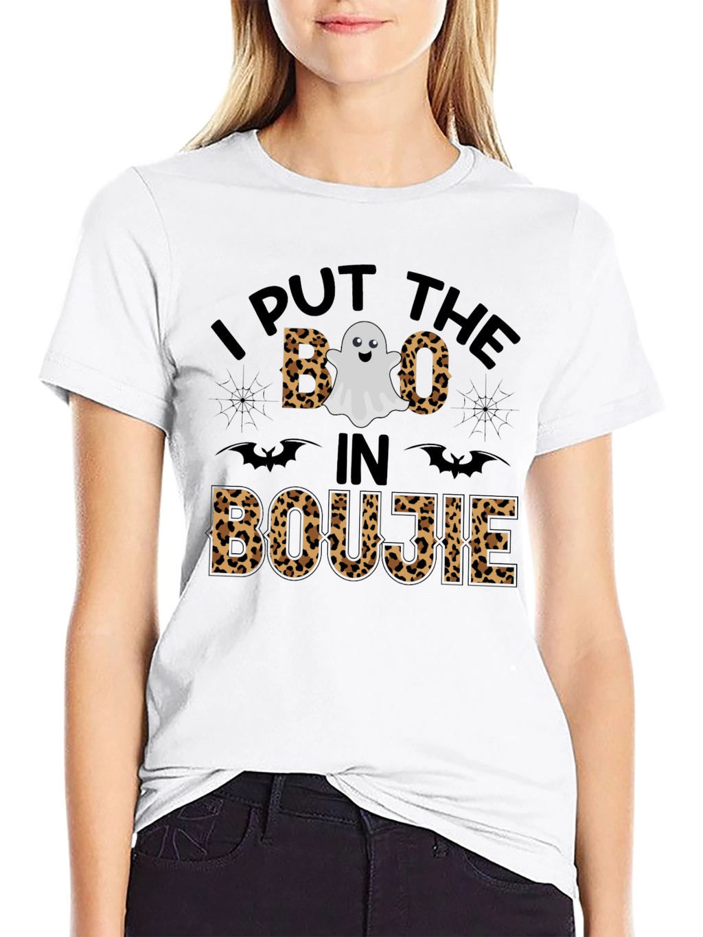 Boo in Boujie Leopard Halloween T-Shirt