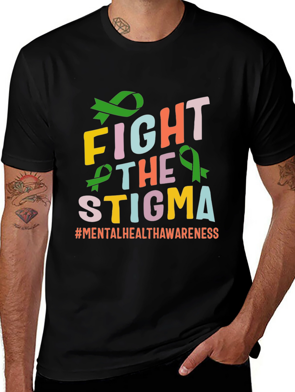 Fight The Stigma T-Shirt Mental Health Awareness