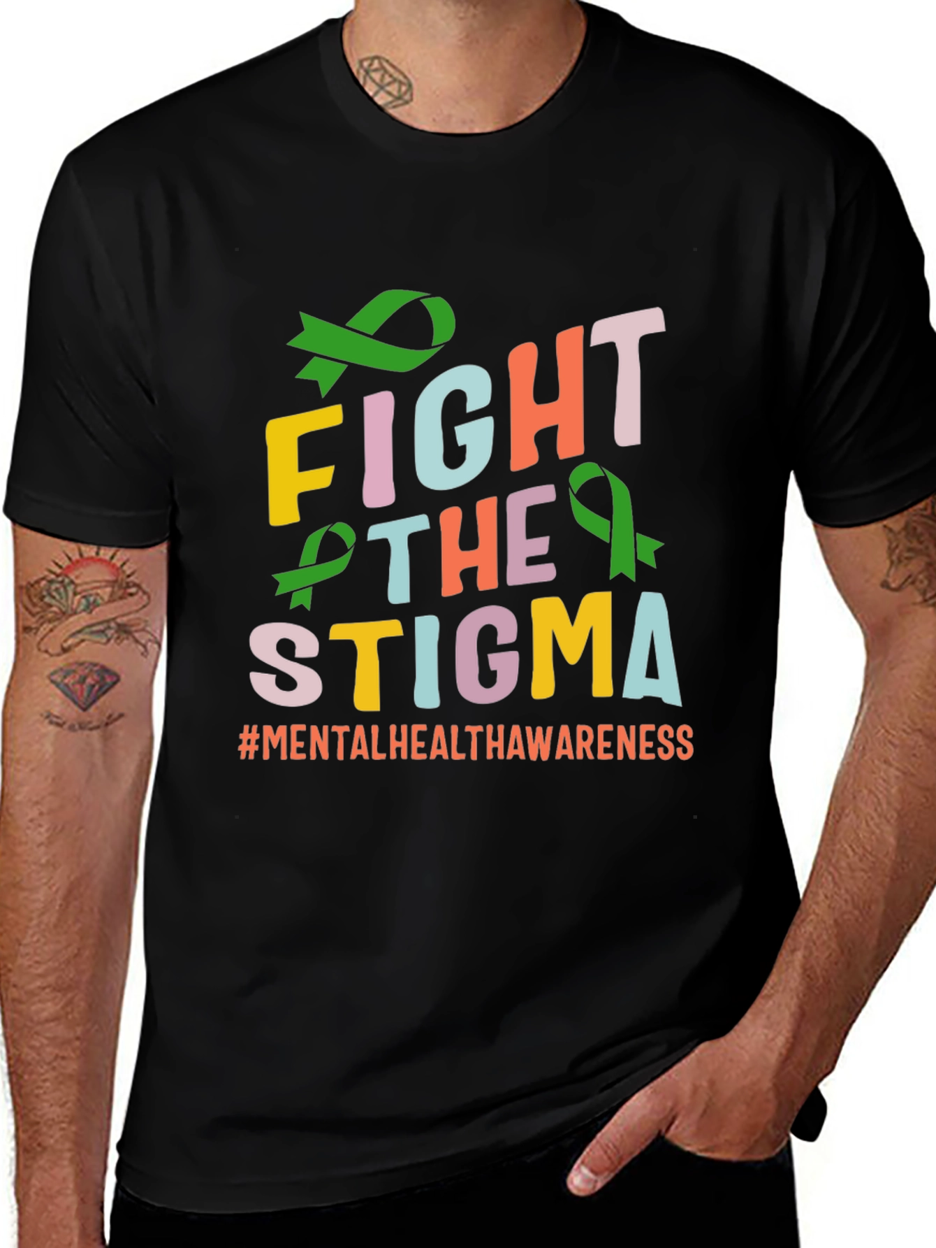 Fight The Stigma T-Shirt Mental Health Awareness