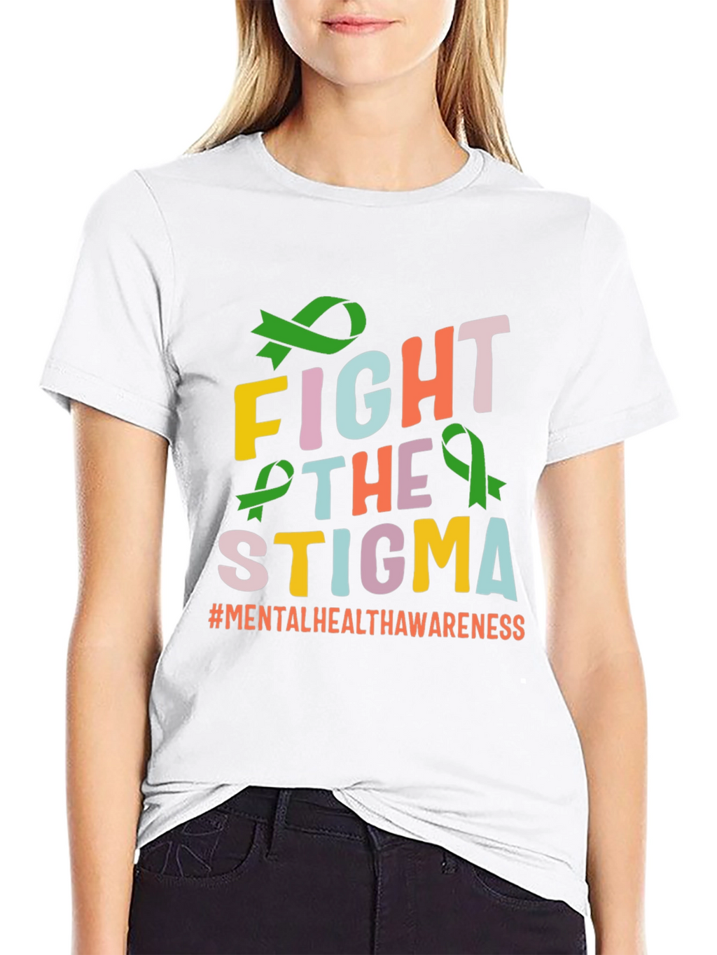 Fight The Stigma T-Shirt Mental Health Awareness