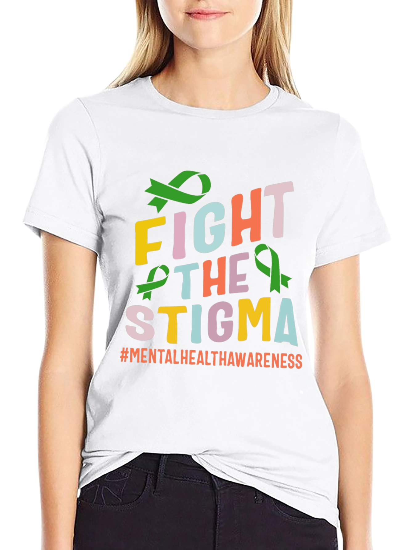 Fight The Stigma T-Shirt Mental Health Awareness