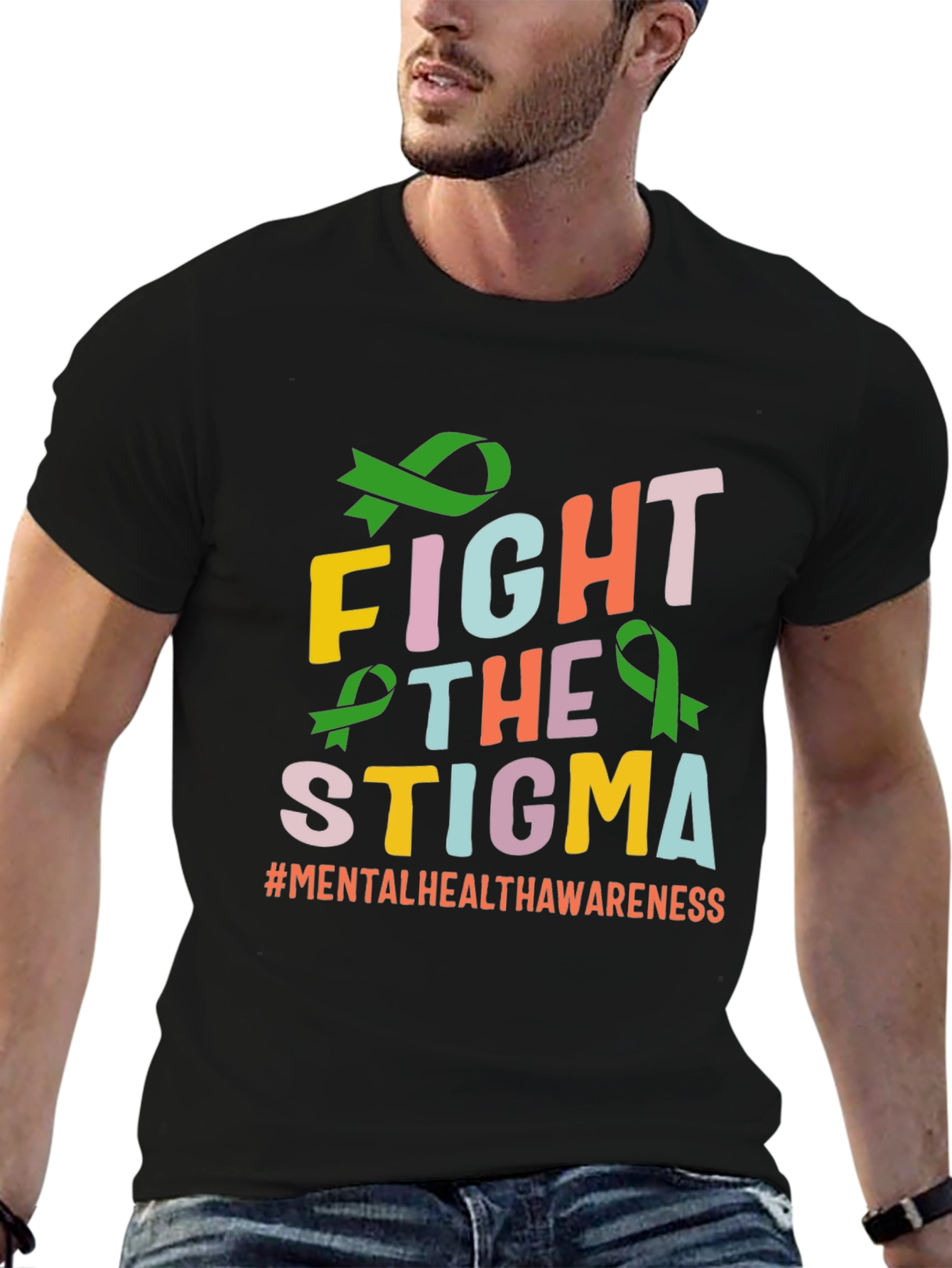 Fight The Stigma T-Shirt Mental Health Awareness
