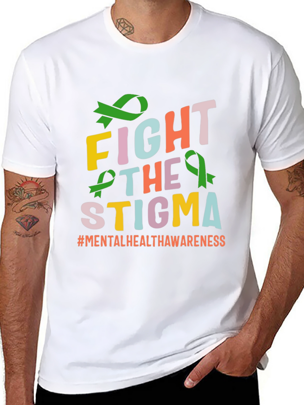 Fight The Stigma T-Shirt Mental Health Awareness