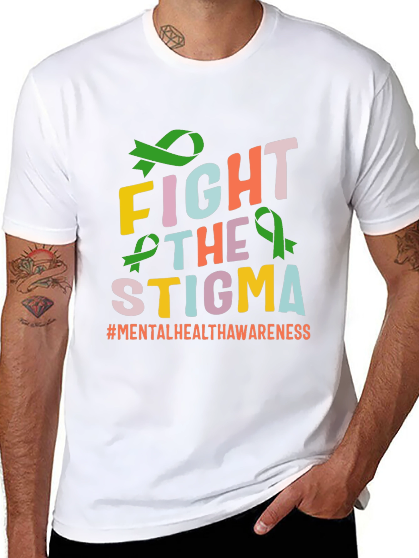 Fight The Stigma T-Shirt Mental Health Awareness