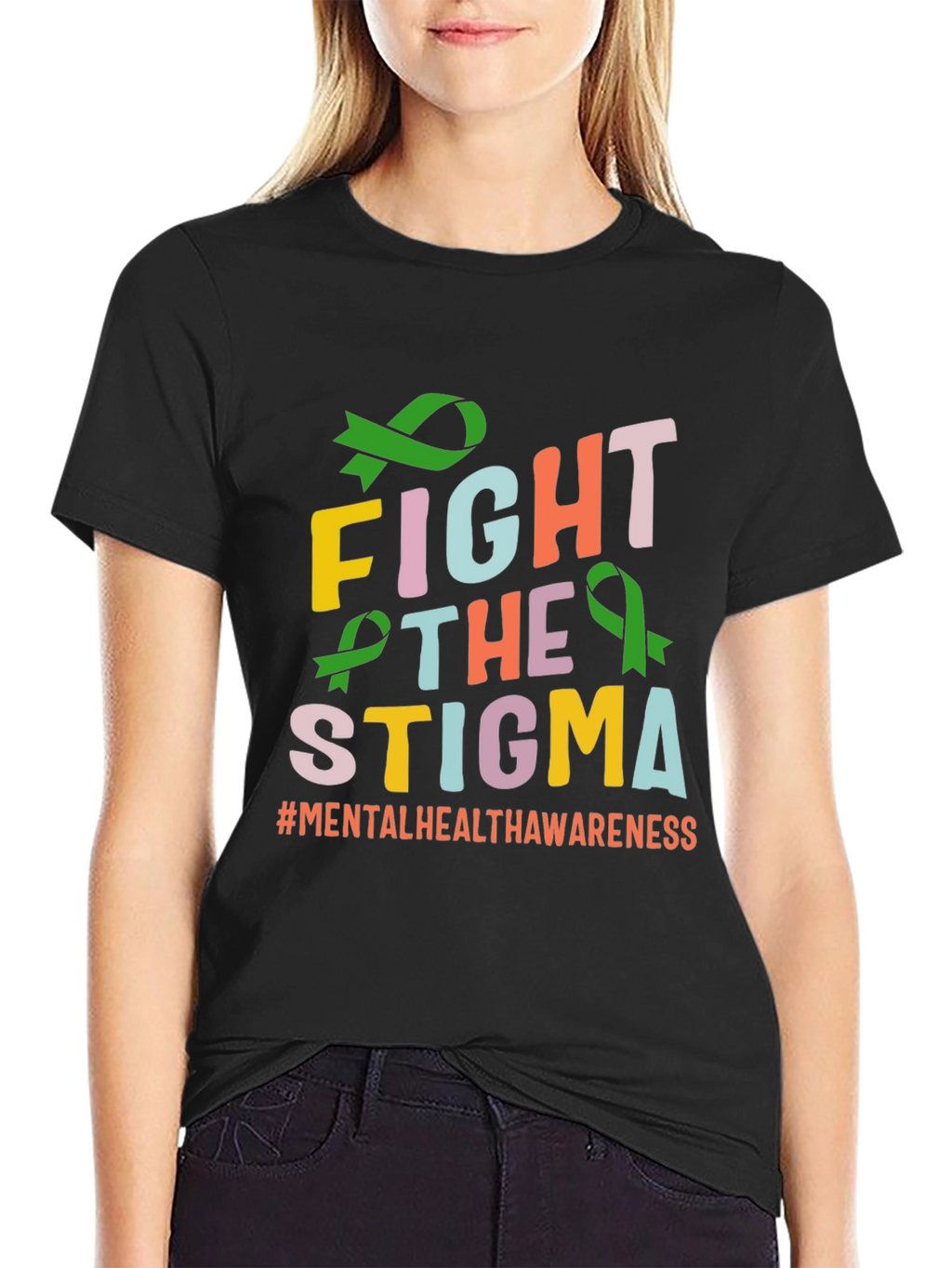 Fight The Stigma T-Shirt Mental Health Awareness