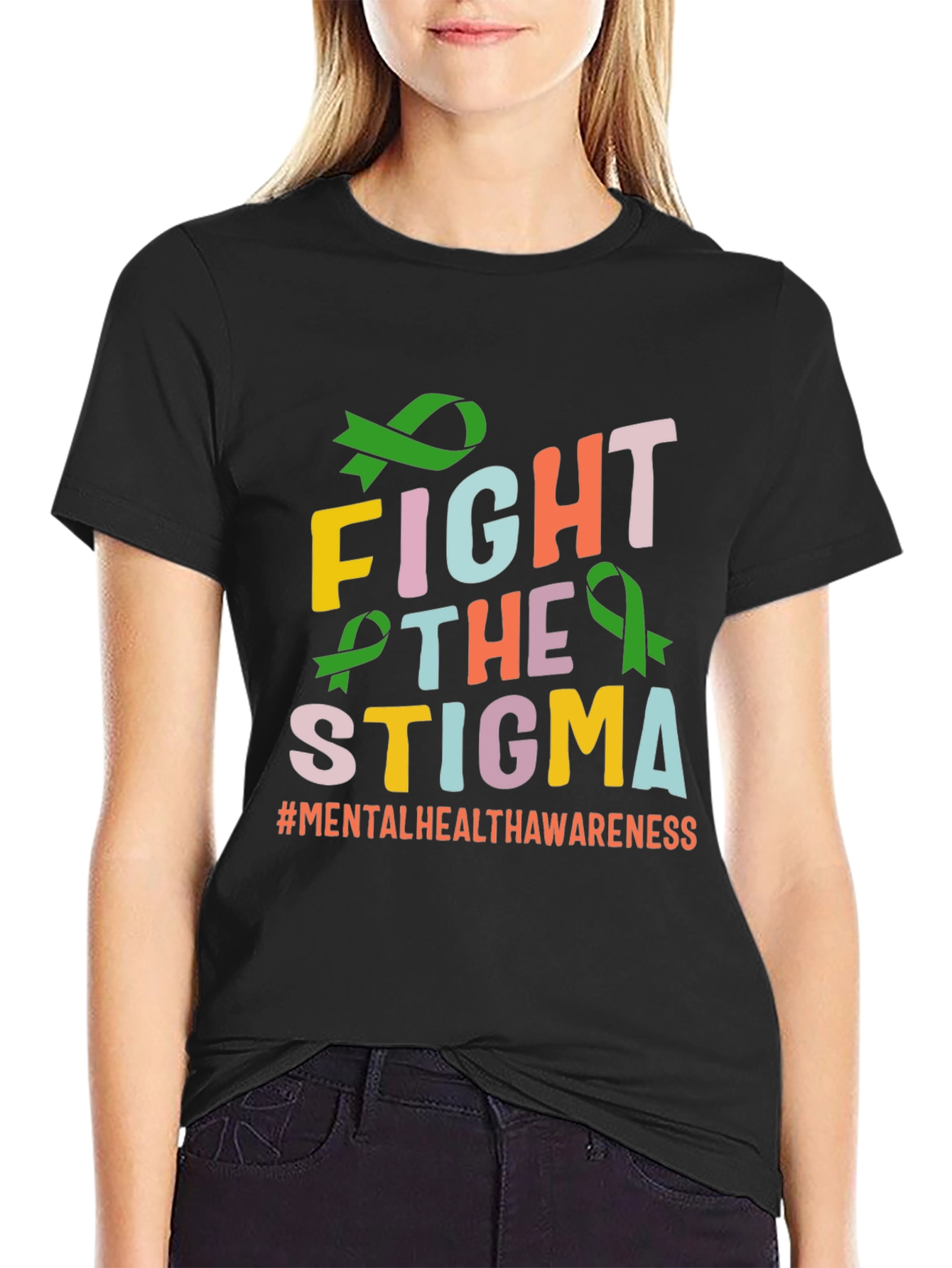 Fight The Stigma T-Shirt Mental Health Awareness