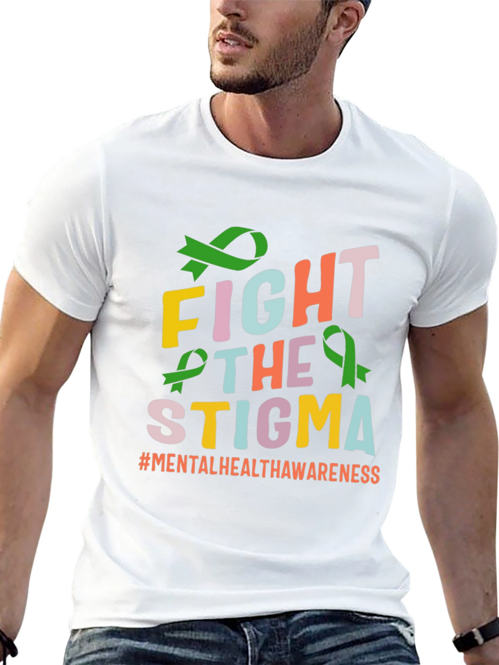 Fight The Stigma T-Shirt Mental Health Awareness