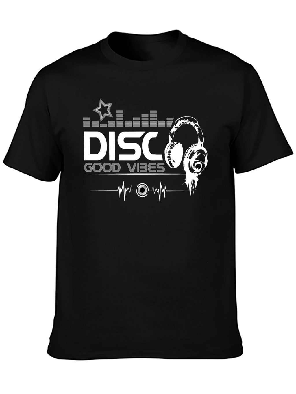 Disco Good Vibes Black T-Shirt