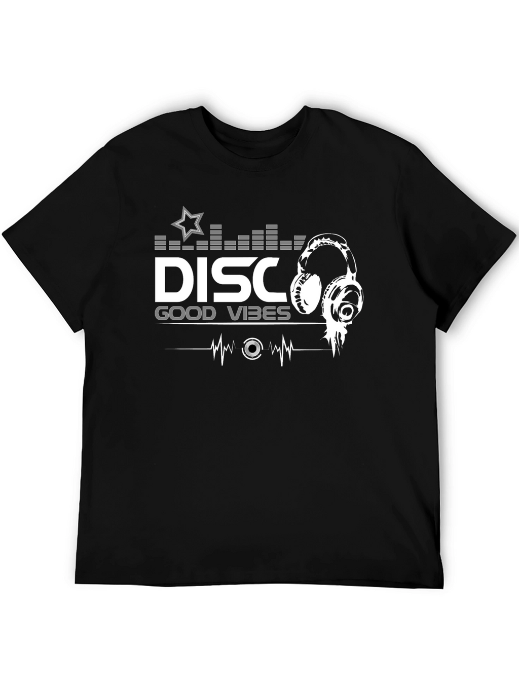 Disco Good Vibes Black T-Shirt