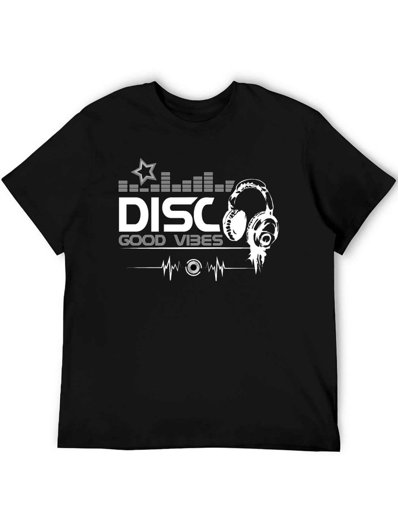 Disco Good Vibes Black T-Shirt