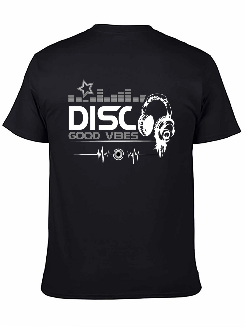 Disco Good Vibes Black T-Shirt