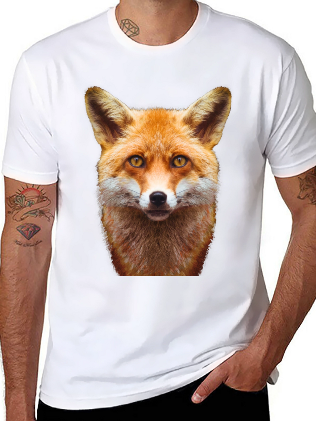 Fox Head Graphic Black T-Shirt