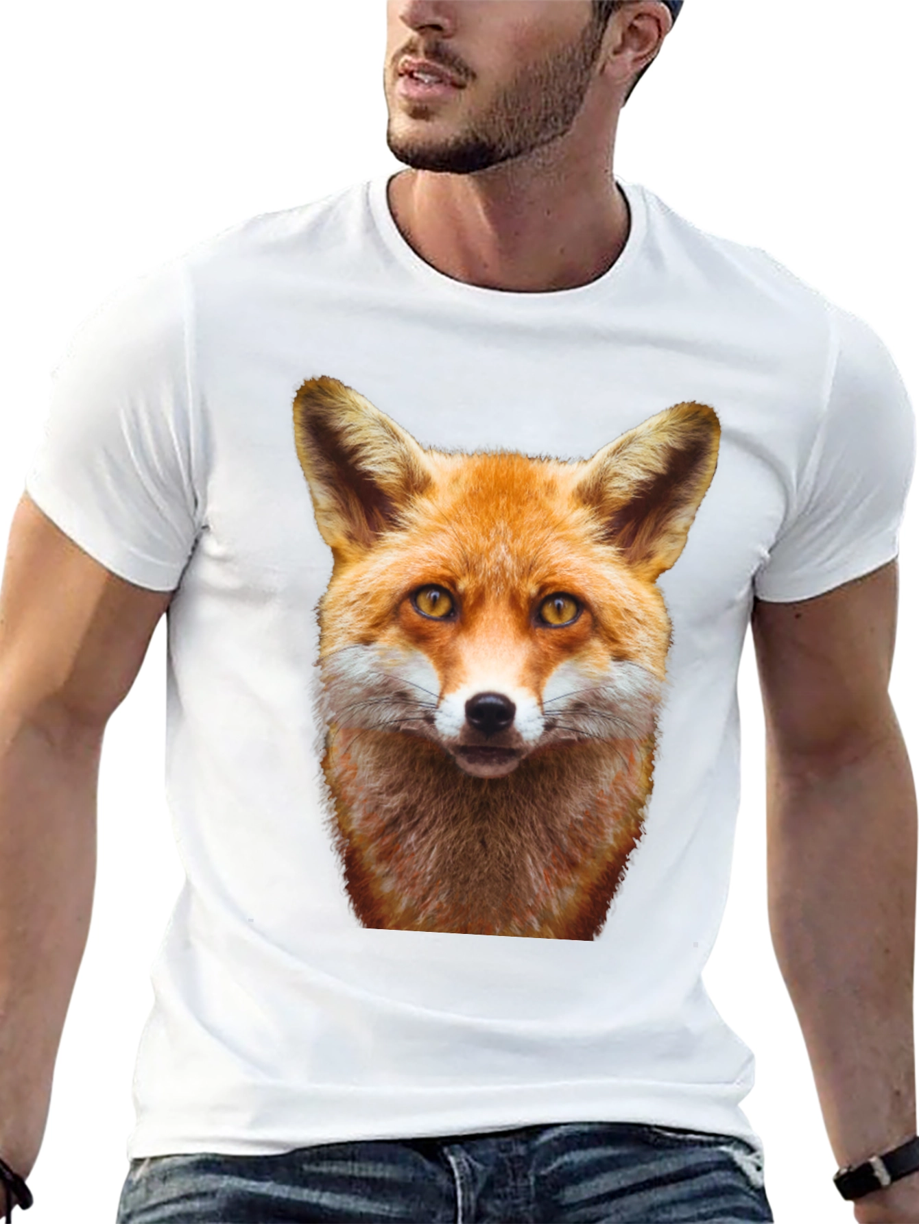 Fox Head Graphic Black T-Shirt