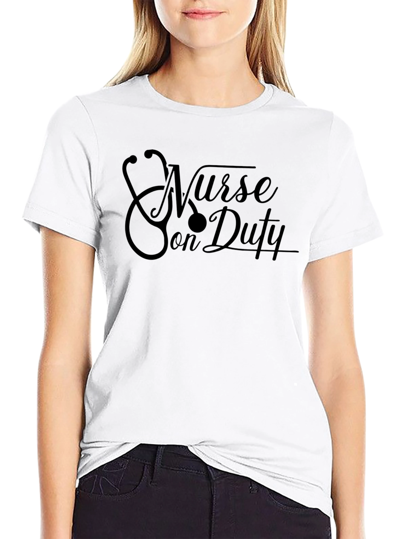 Nurse on Duty Black T-Shirt