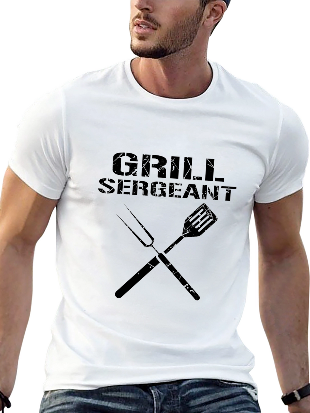 Grill Sergeant Graphic Tee - BBQ Master T-Shirt