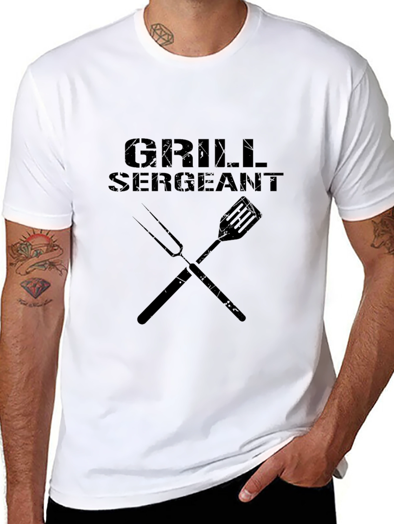 Grill Sergeant Graphic Tee - BBQ Master T-Shirt