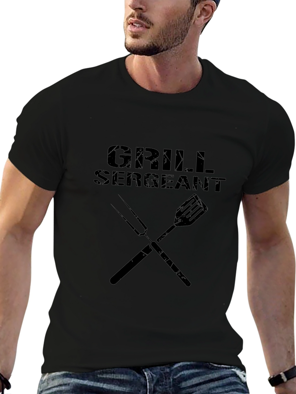 Grill Sergeant Graphic Tee - BBQ Master T-Shirt