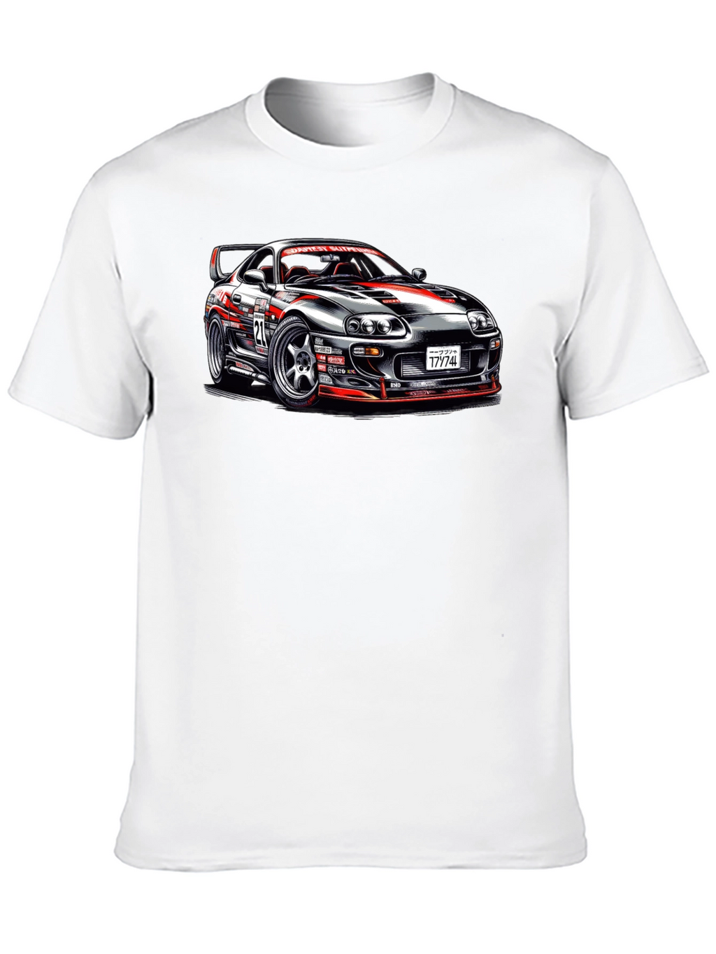 Racing Car Graphic T-Shirt - Supra Design