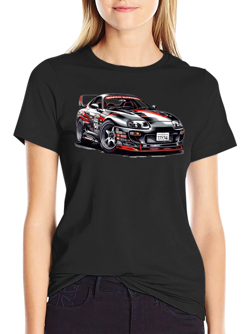 Racing Car Graphic T-Shirt - Supra Design