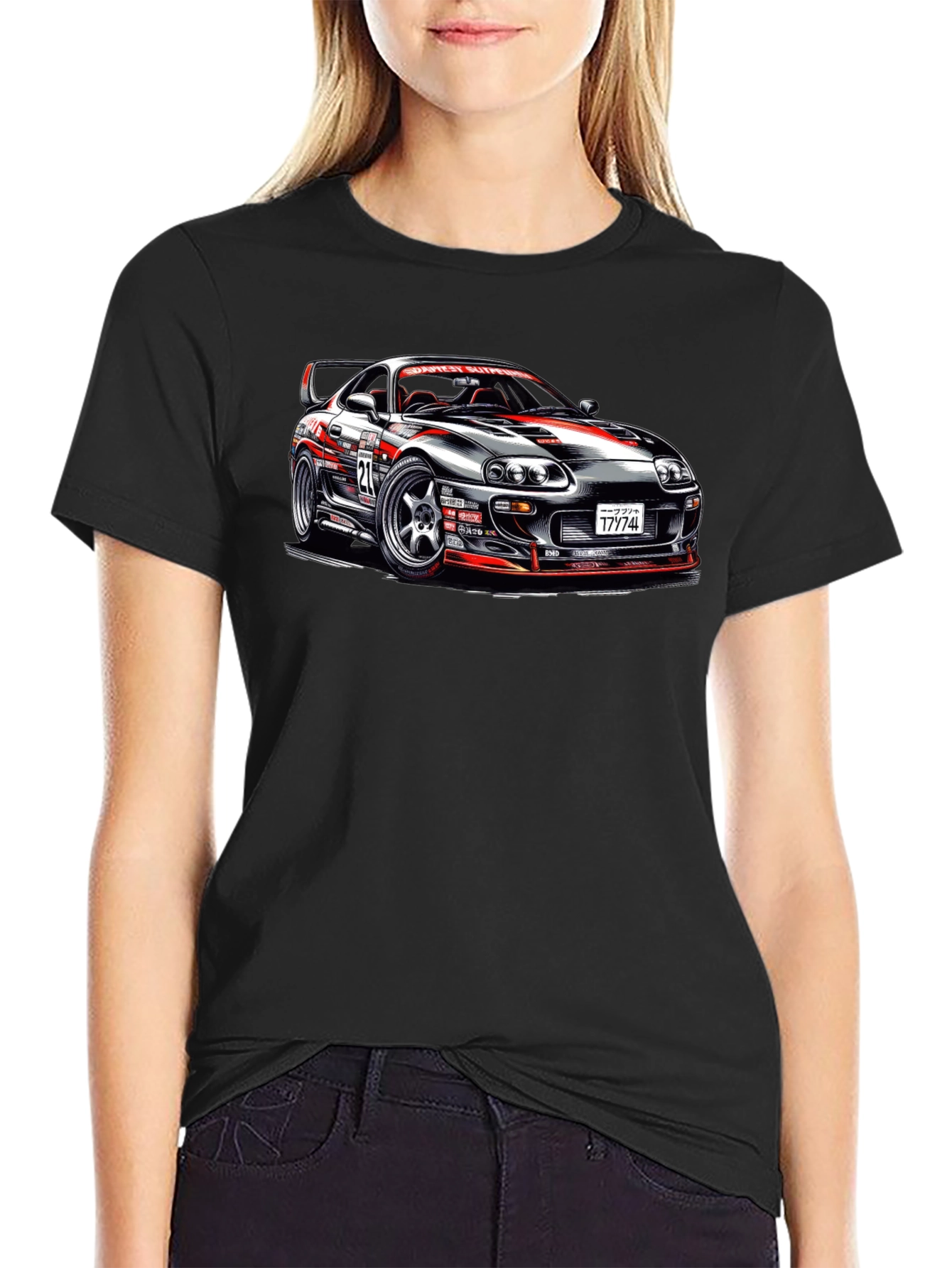 Racing Car Graphic T-Shirt - Supra Design