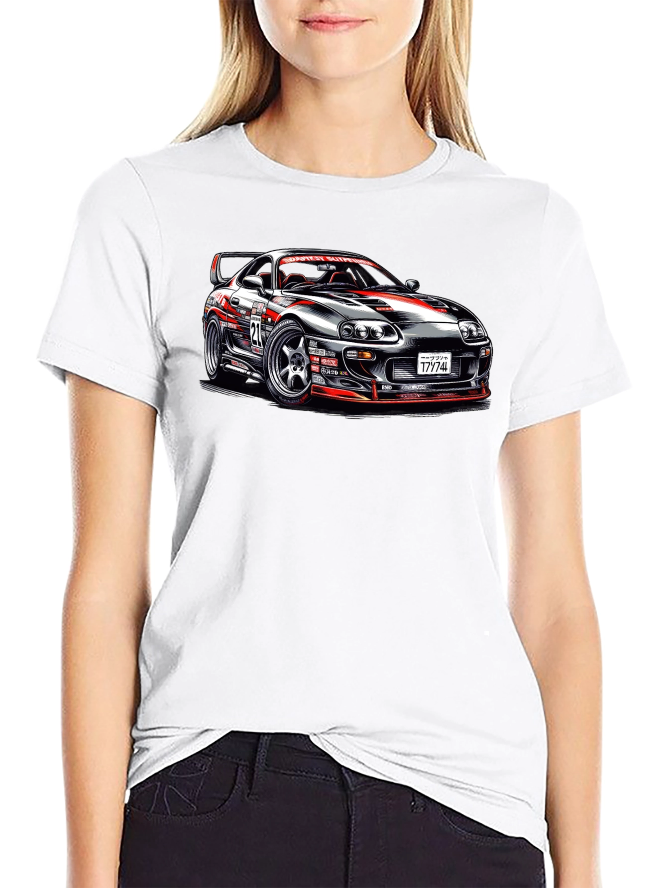 Racing Car Graphic T-Shirt - Supra Design