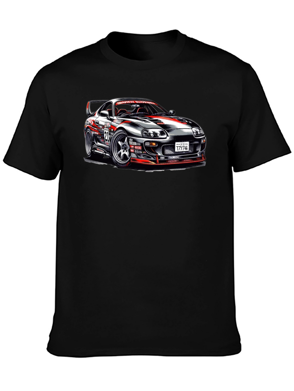 Racing Car Graphic T-Shirt - Supra Design
