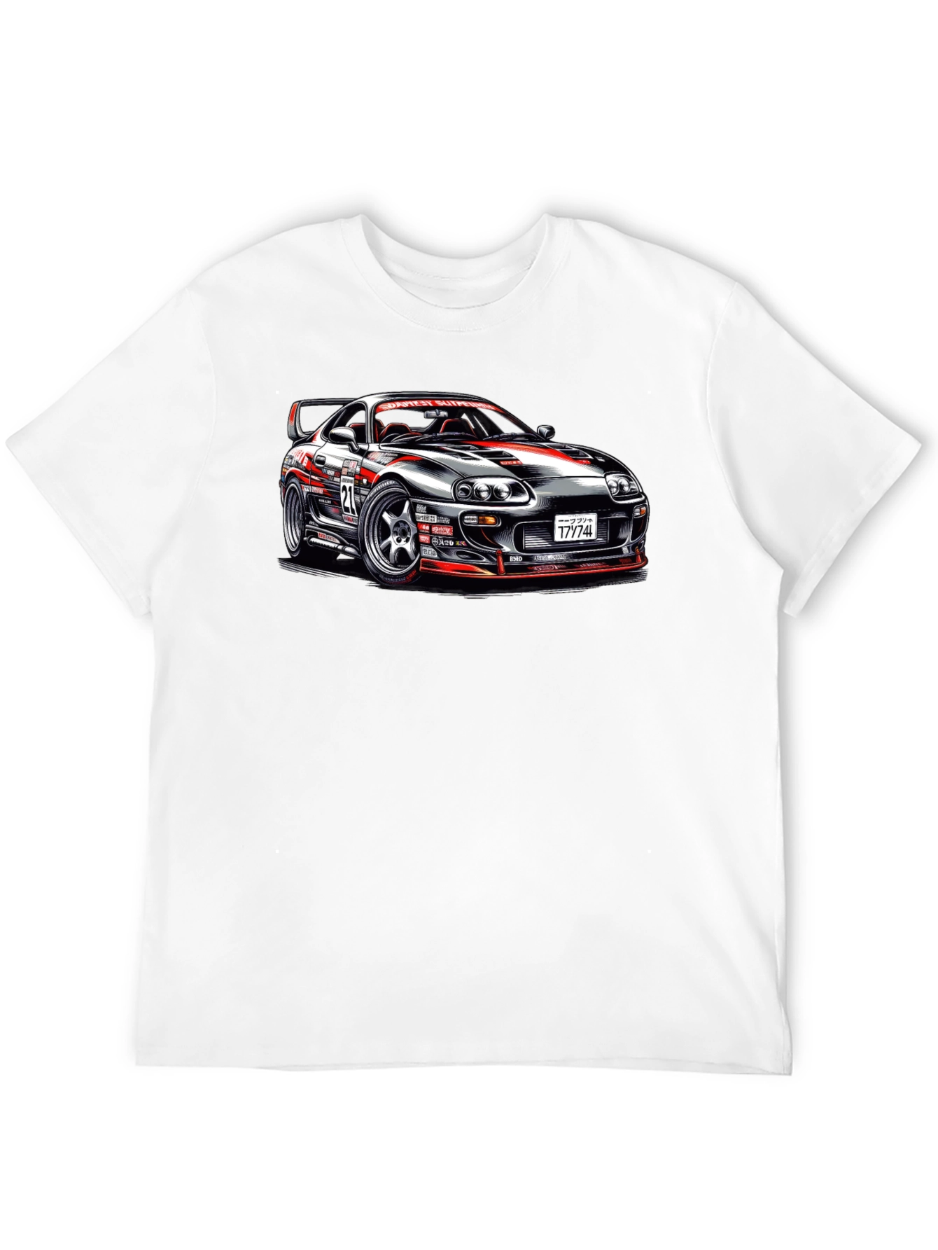 Racing Car Graphic T-Shirt - Supra Design