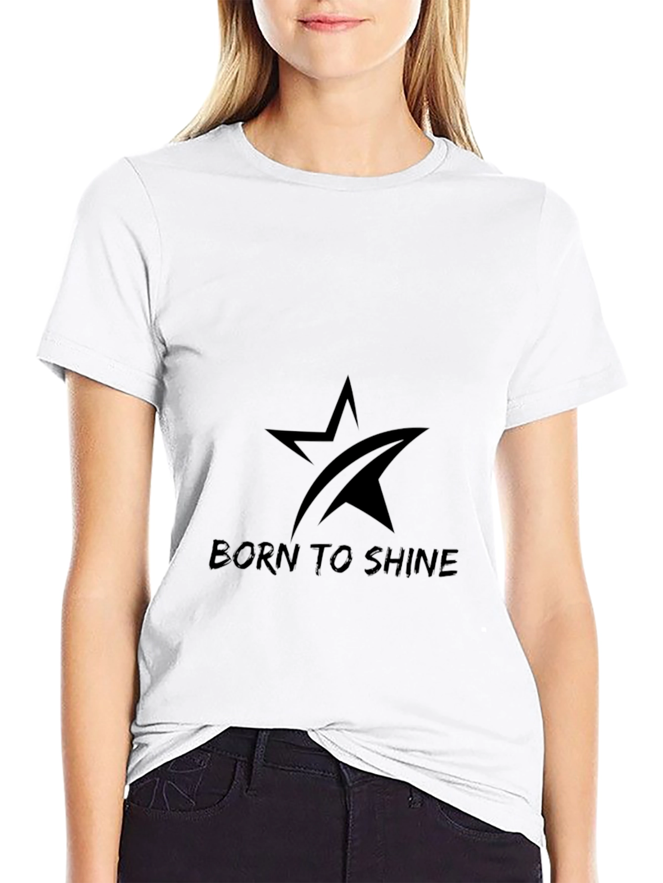 Born To Shine Black T-Shirt
