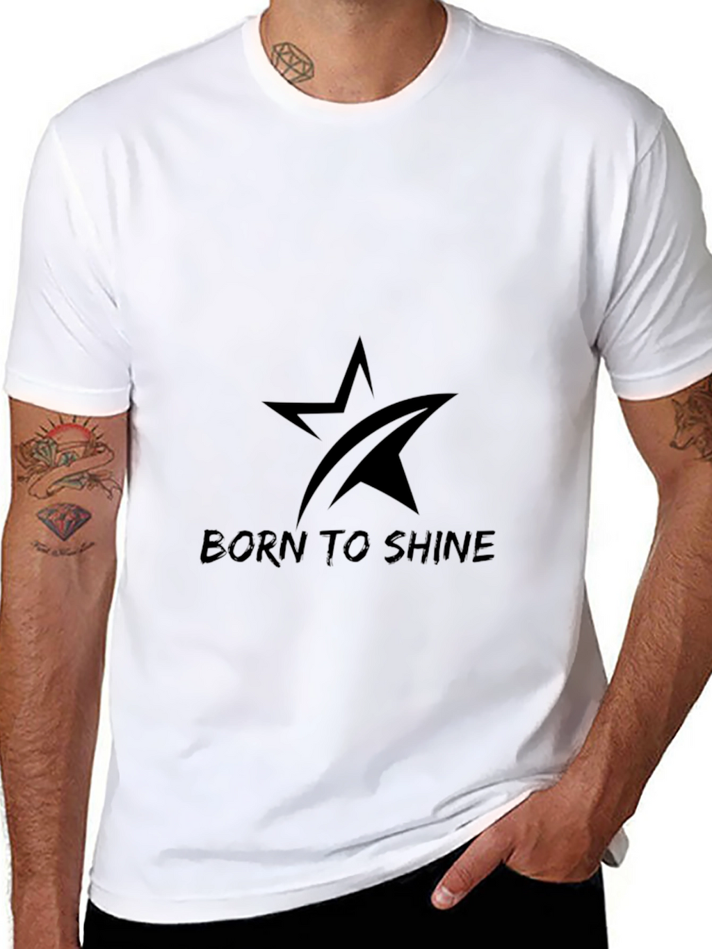 Born To Shine Black T-Shirt
