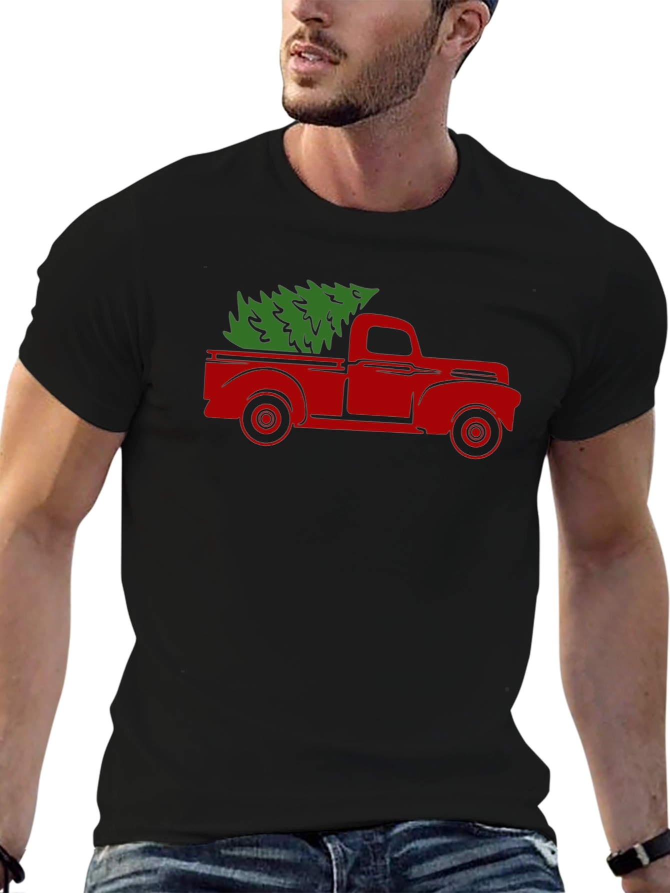 Christmas Tree Truck Graphic Tee