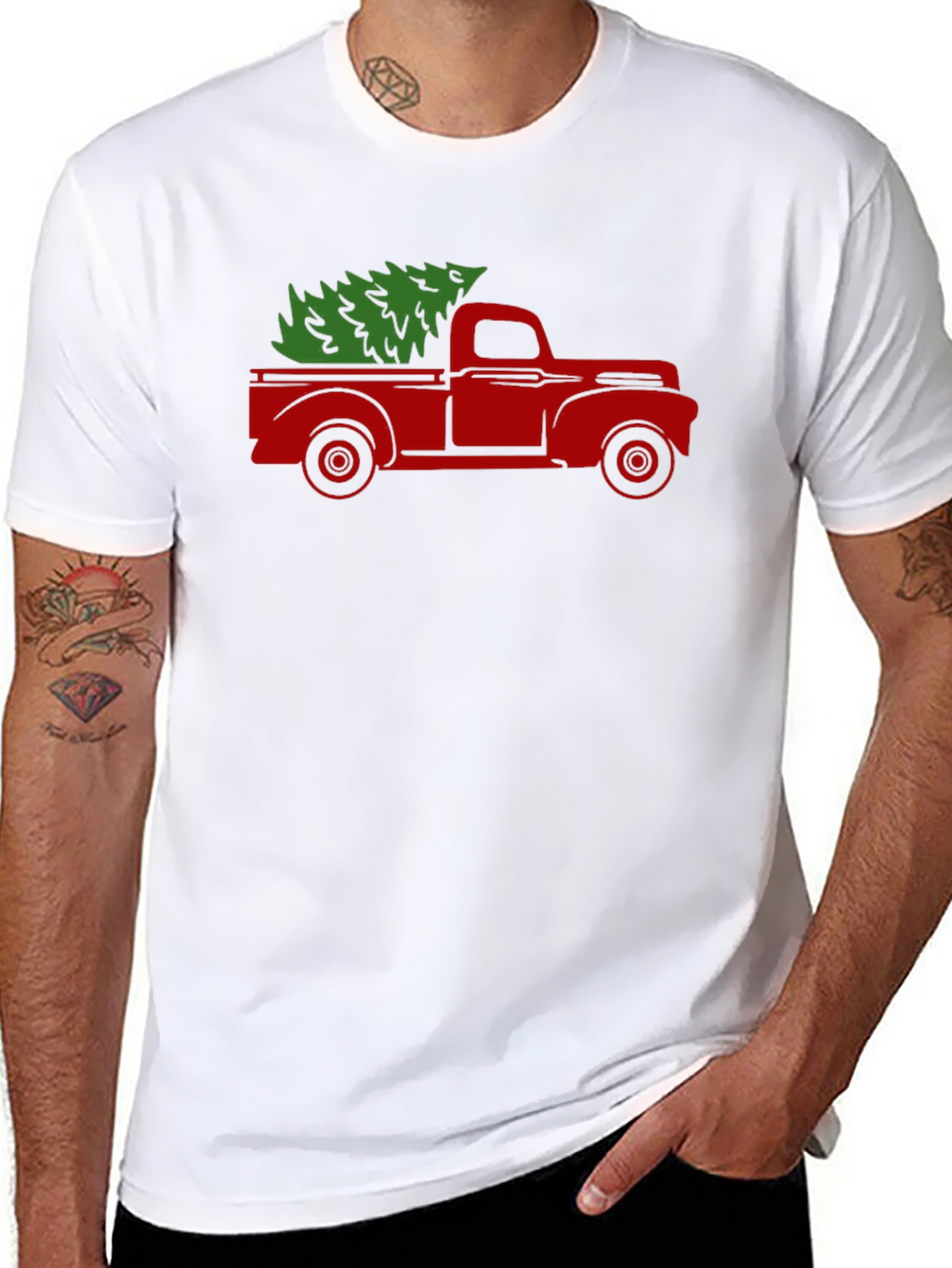 Christmas Tree Truck Graphic Tee