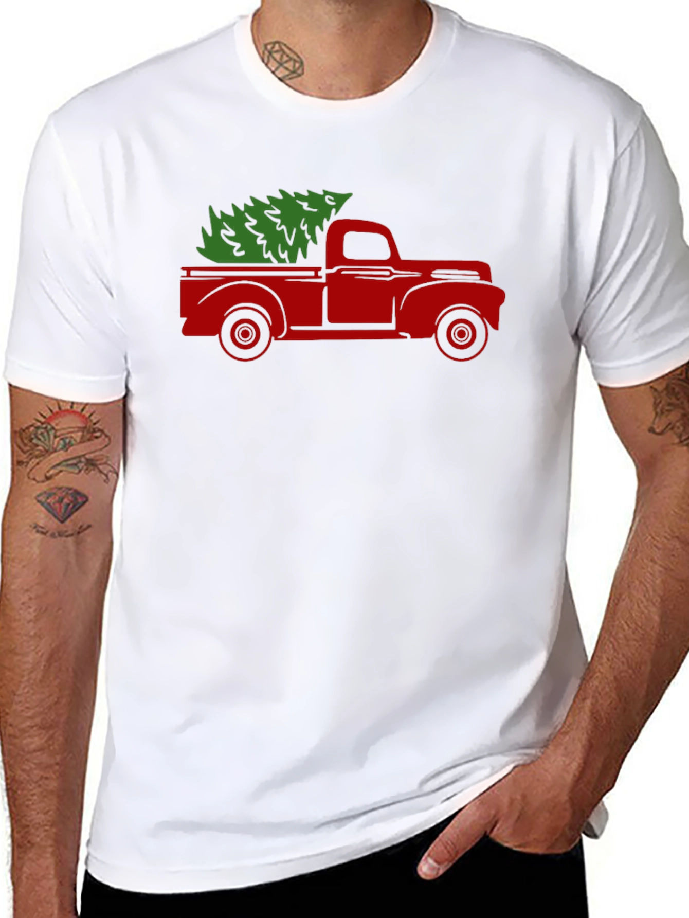 Christmas Tree Truck Graphic Tee