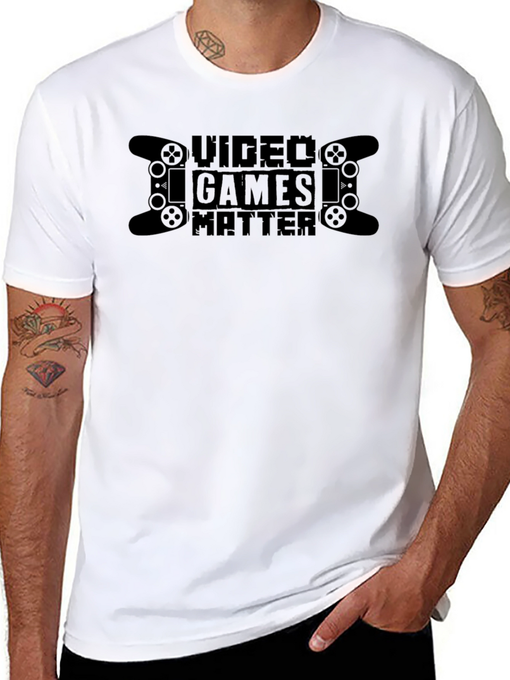 Video Games Matter Black T-Shirt for Gamers