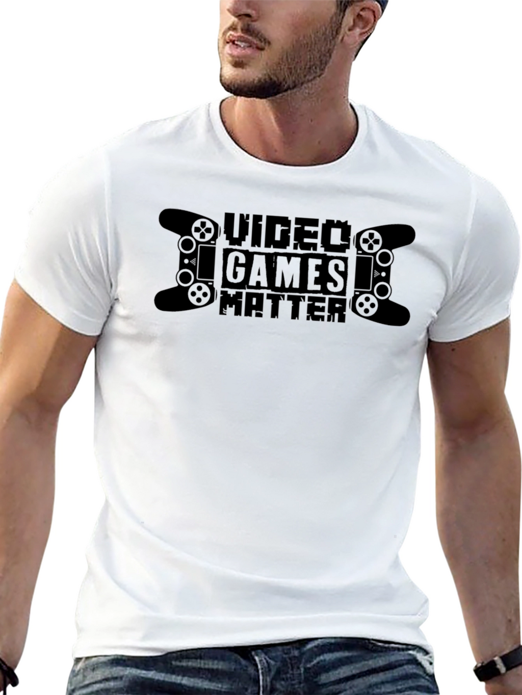 Video Games Matter Black T-Shirt for Gamers