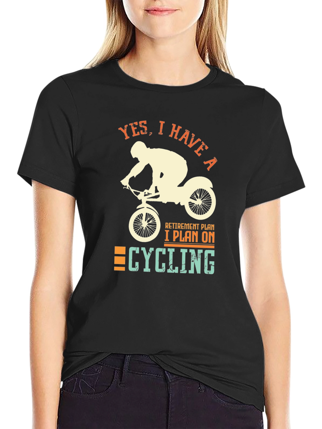 Cycling Retirement Plan Graphic T-Shirt
