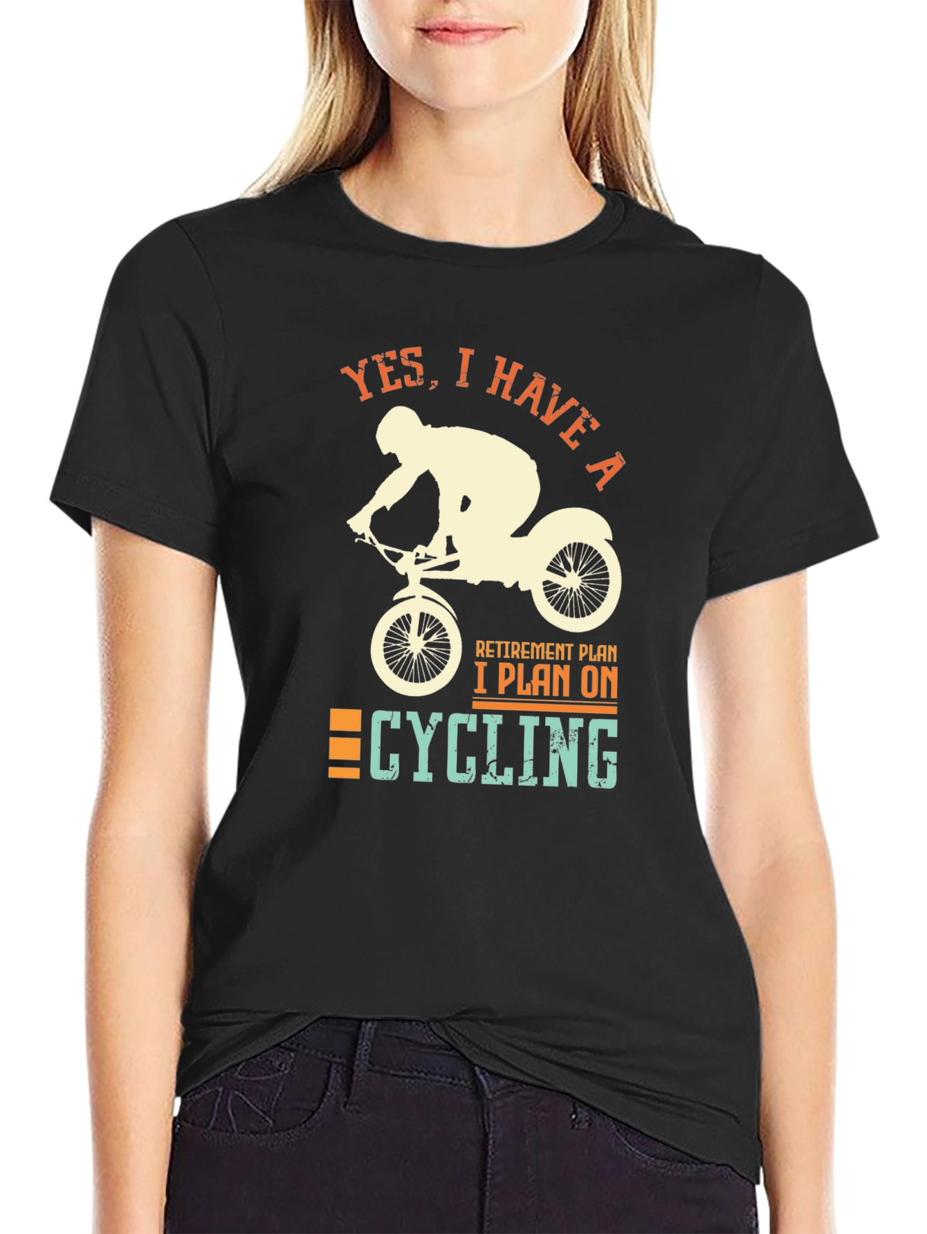 Cycling Retirement Plan Graphic T-Shirt