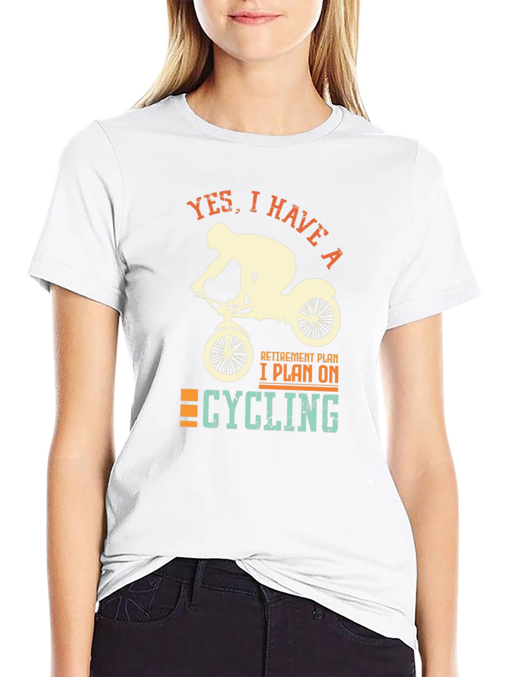 Cycling Retirement Plan Graphic T-Shirt