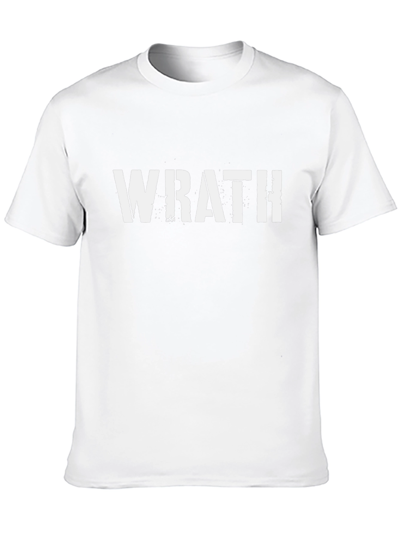 Wrath Graphic Tee - Black Cotton Casual T-Shirt