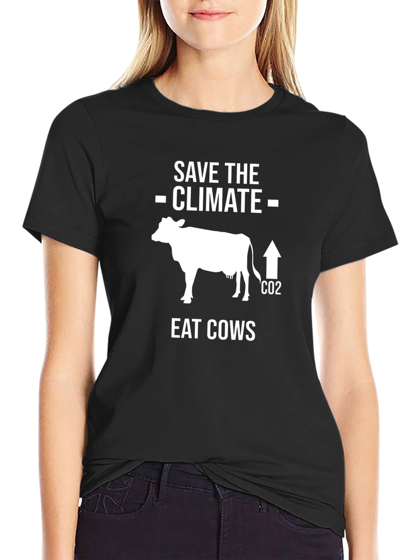 Save the Climate Eat Cows Graphic Tee