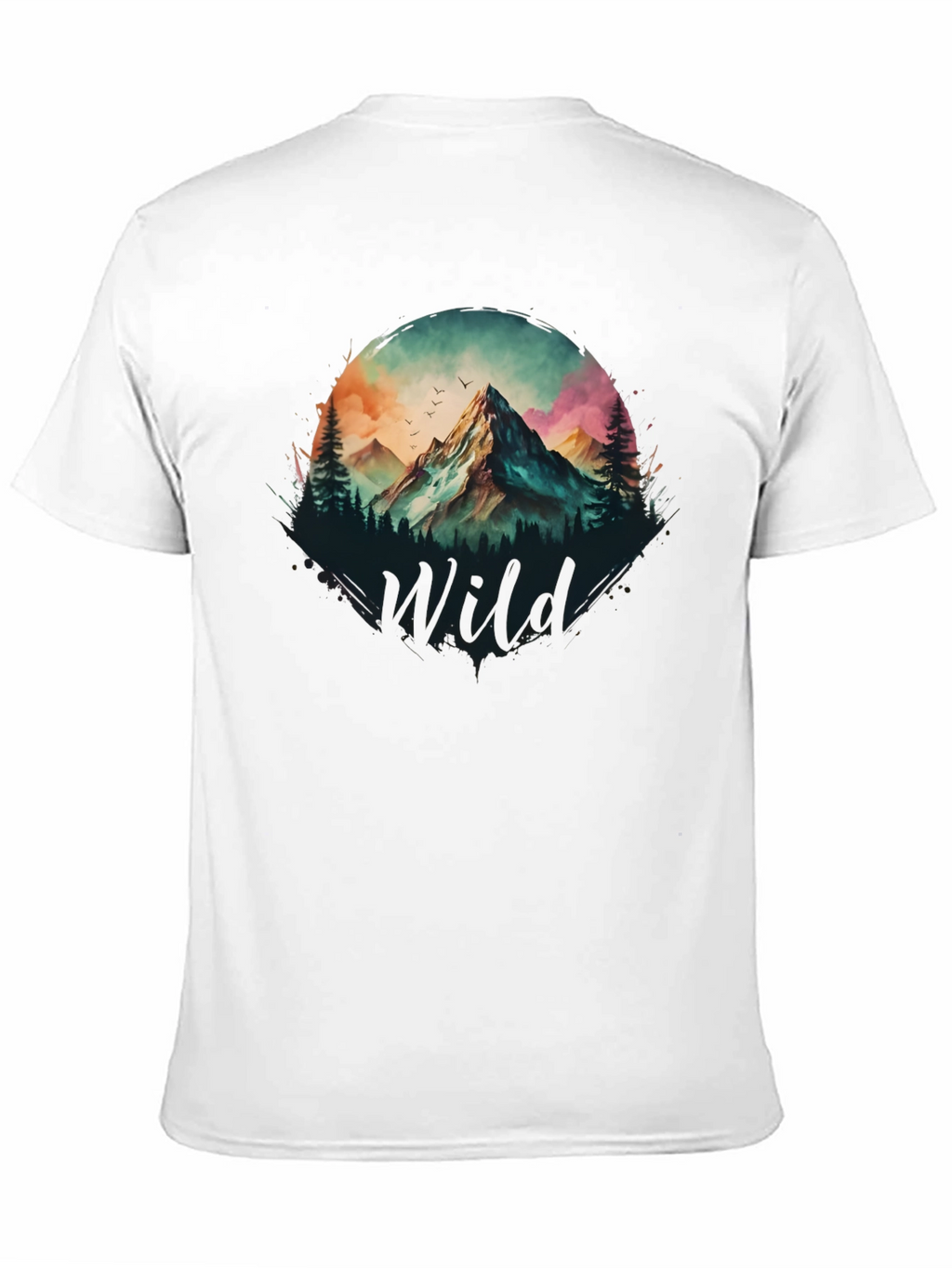 Wild Mountain Scene Graphic T-Shirt
