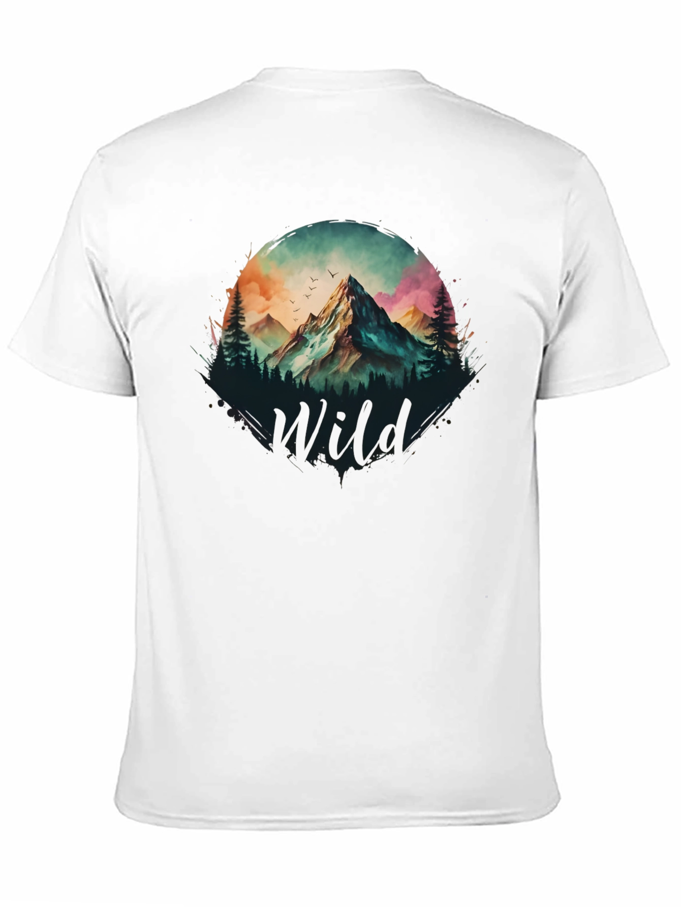 Wild Mountain Scene Graphic T-Shirt