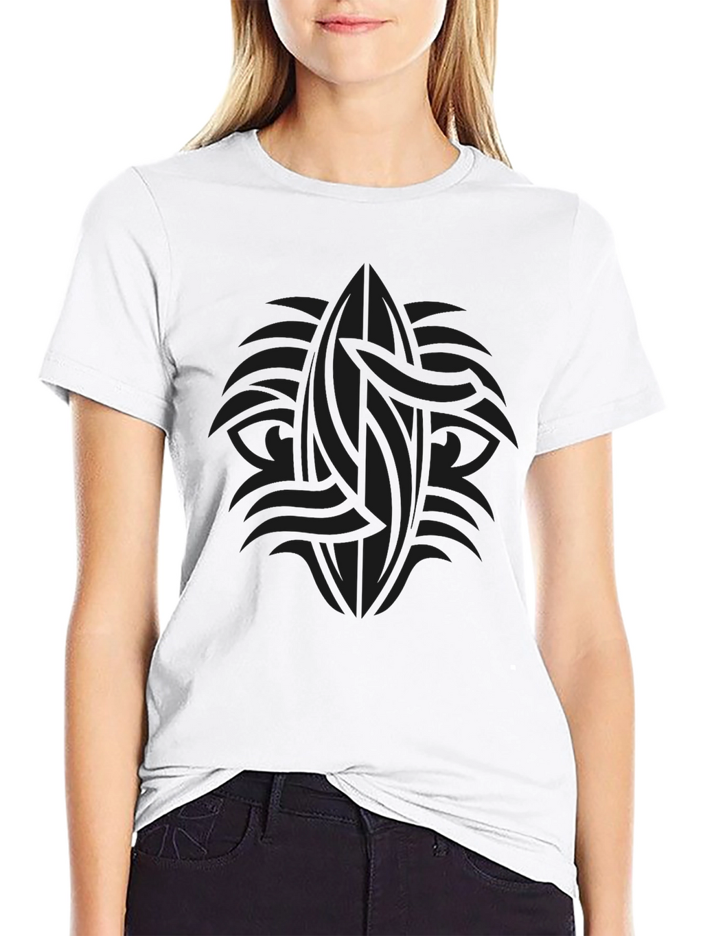Dark Tribal Graphic Tee - Mens Casual Style