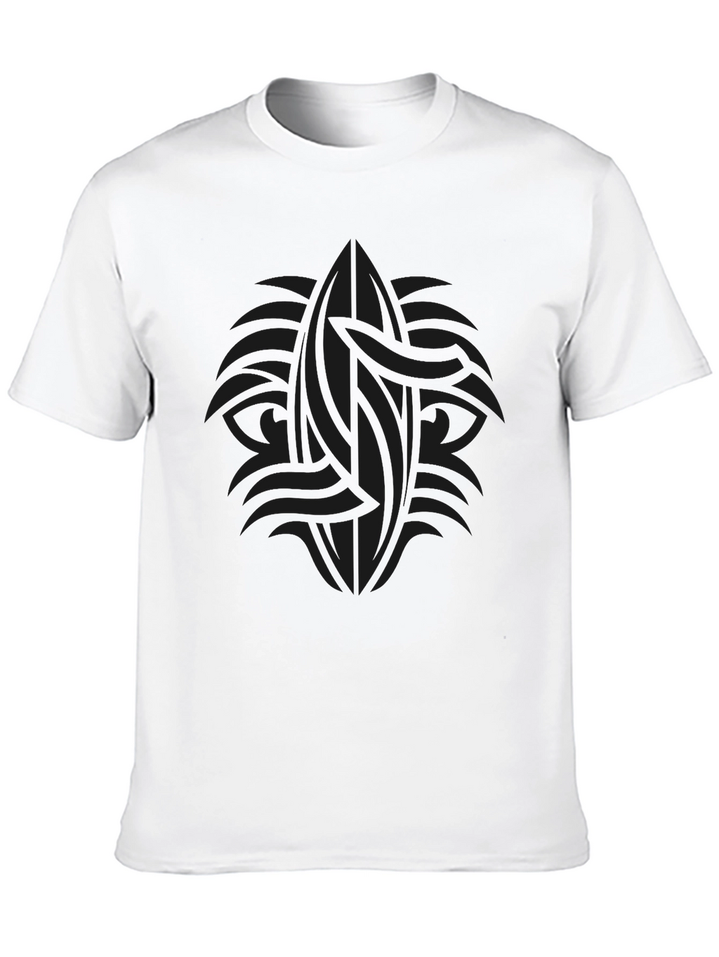 Dark Tribal Graphic Tee - Mens Casual Style