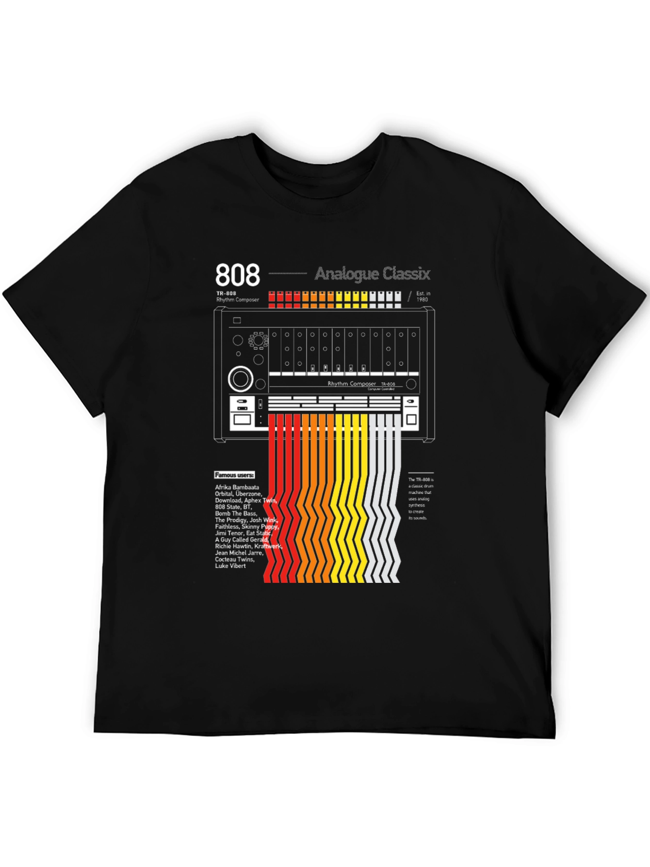 808 Analogue Classix T-Shirt - Music Producer Tribute