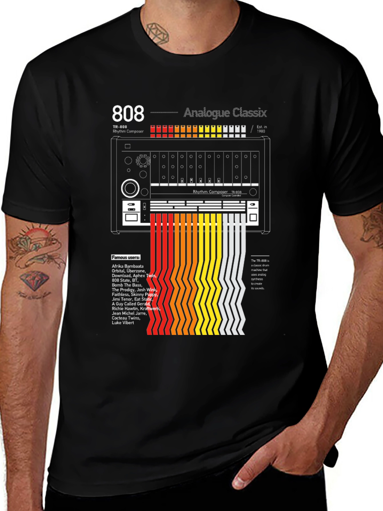 808 Analogue Classix T-Shirt - Music Producer Tribute